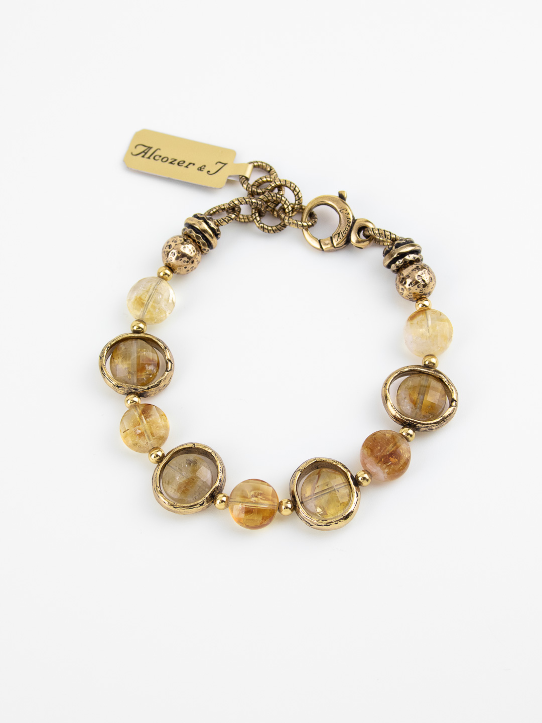 Браслет Alcozer & J с цитрином