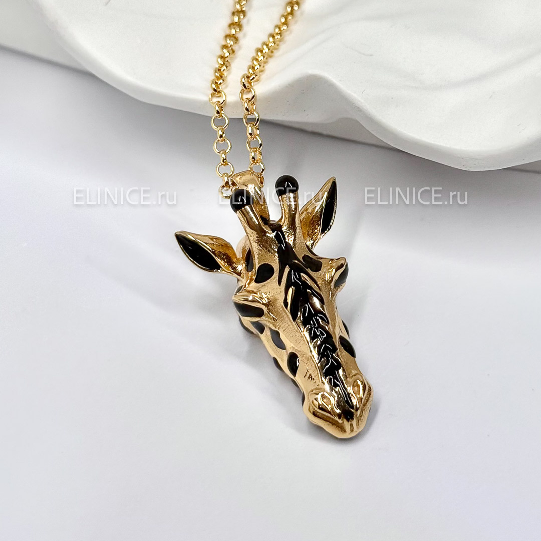 Колье POLINA FIRENZE жираф малый золотой PE4295