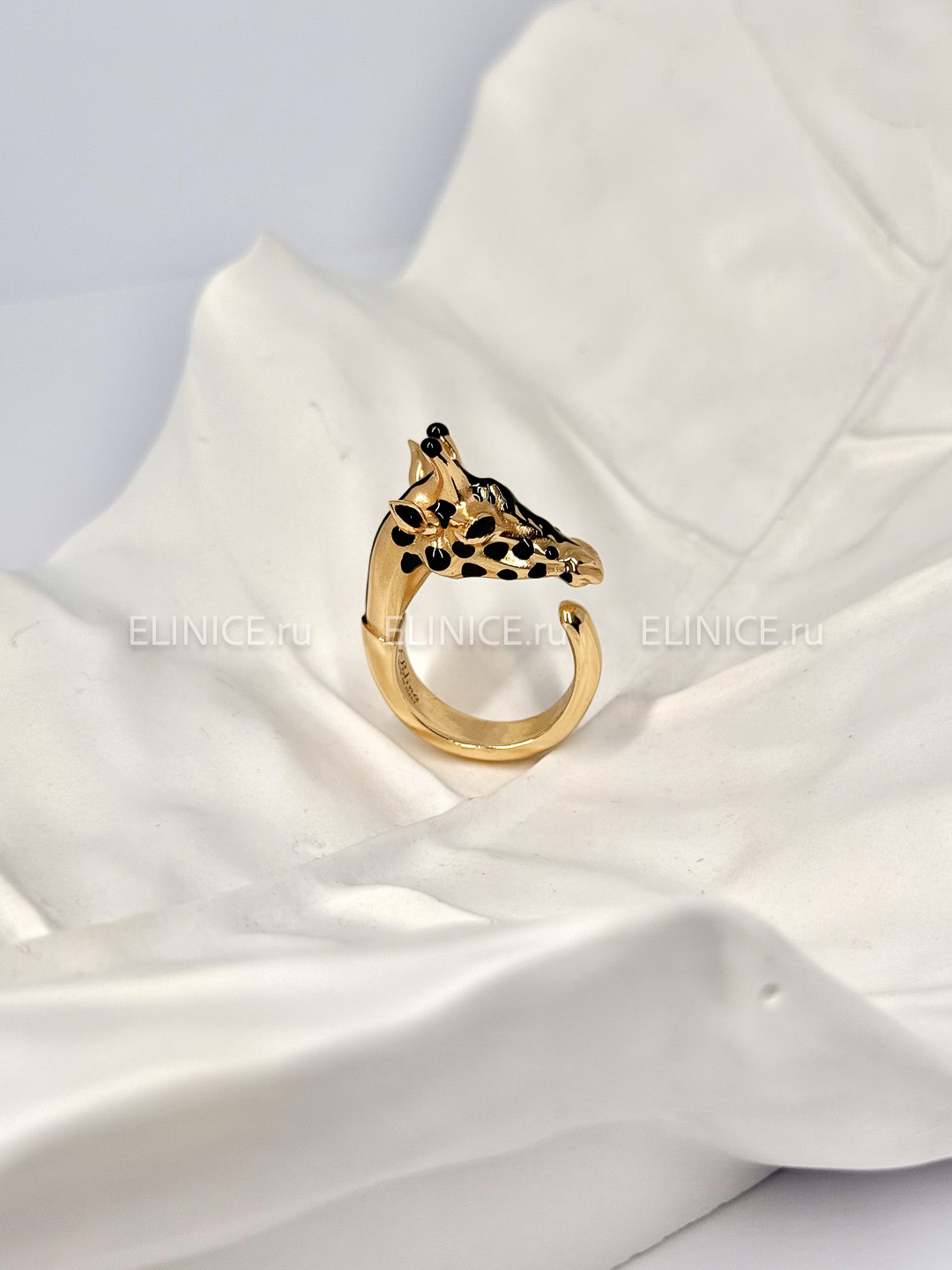 Кольцо POLINA FIRENZE AN4293 Жираф золотой