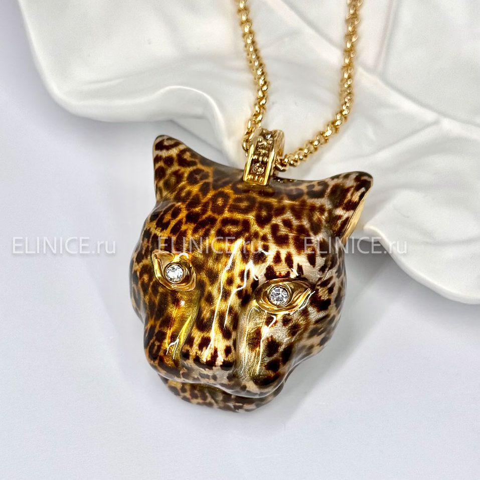 Колье POLINA FIRENZE PE4341 Ягуар большой