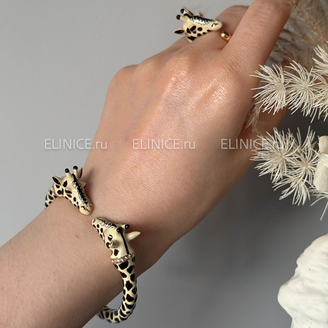Браслет POLINA FIRENZE BR4306 жирафы средние