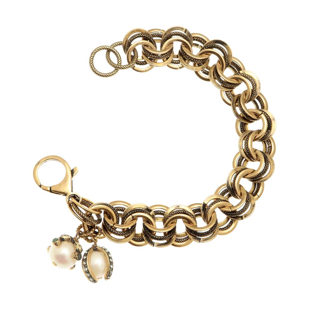 Браслет Alcozer & J B3995С с жемчугом и Swarovski