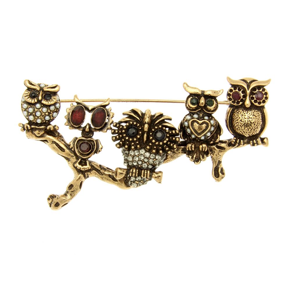 Брошь Alcozer & J S3823C микс камней