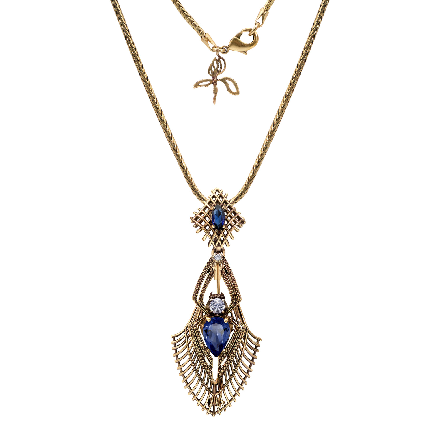 Колье/Брошь RAGNO ART DECO TANZANITE SP310721
