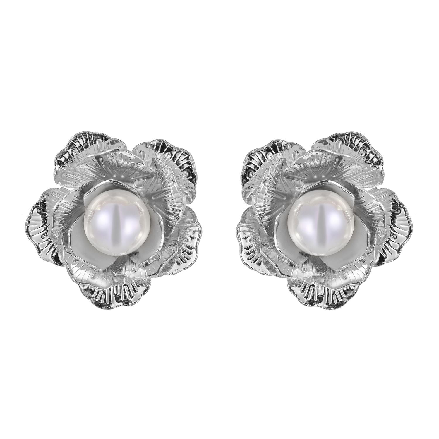 Серьги "Цветы" Madreperla 02002131s