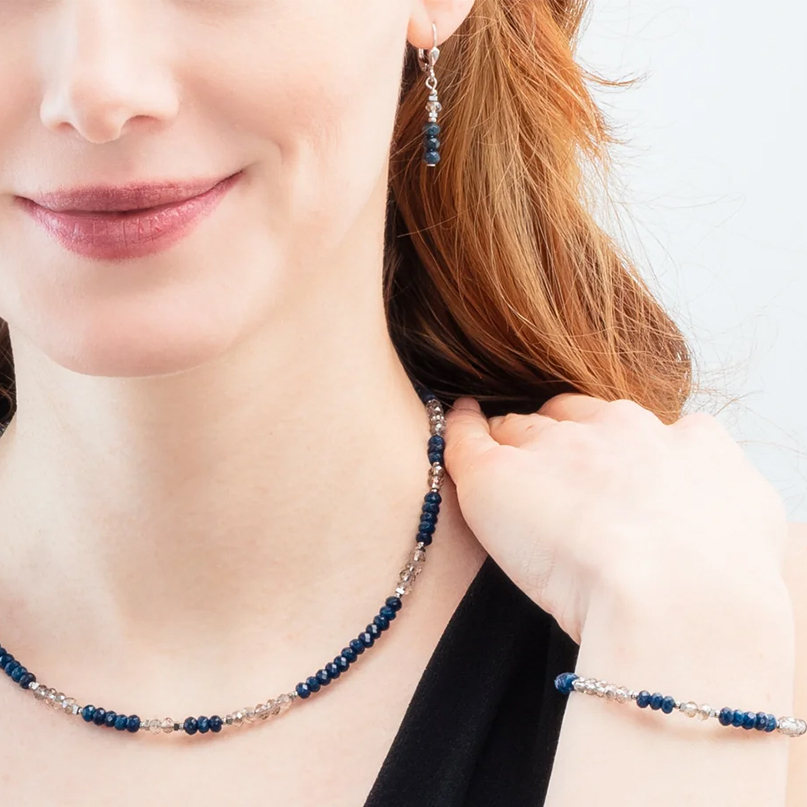 Серьги Blue-Silver Coeur de Lion 2043/20-0717