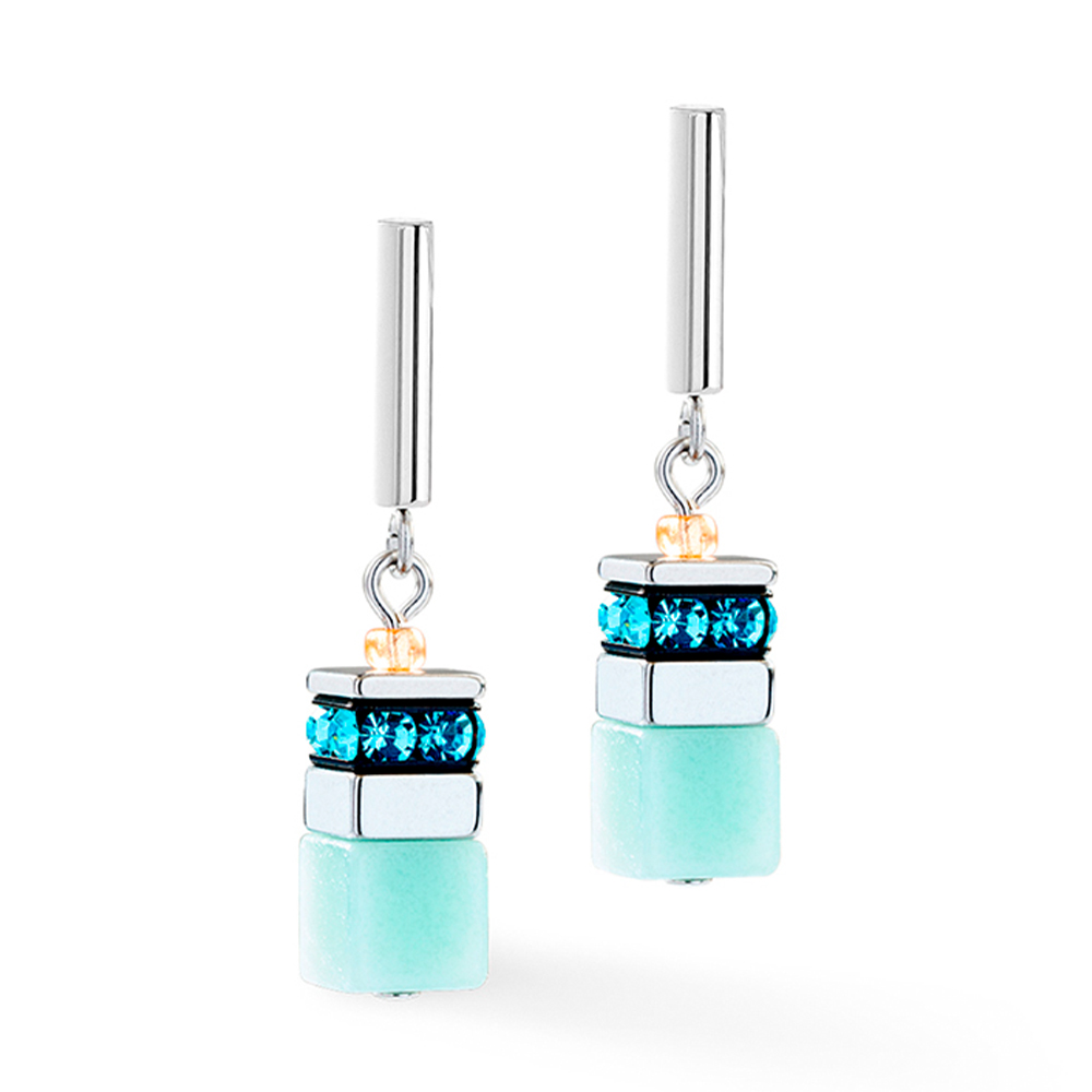 Серьги Multicolour Pastel Silver Coeur de Lion 3017/21-1580
