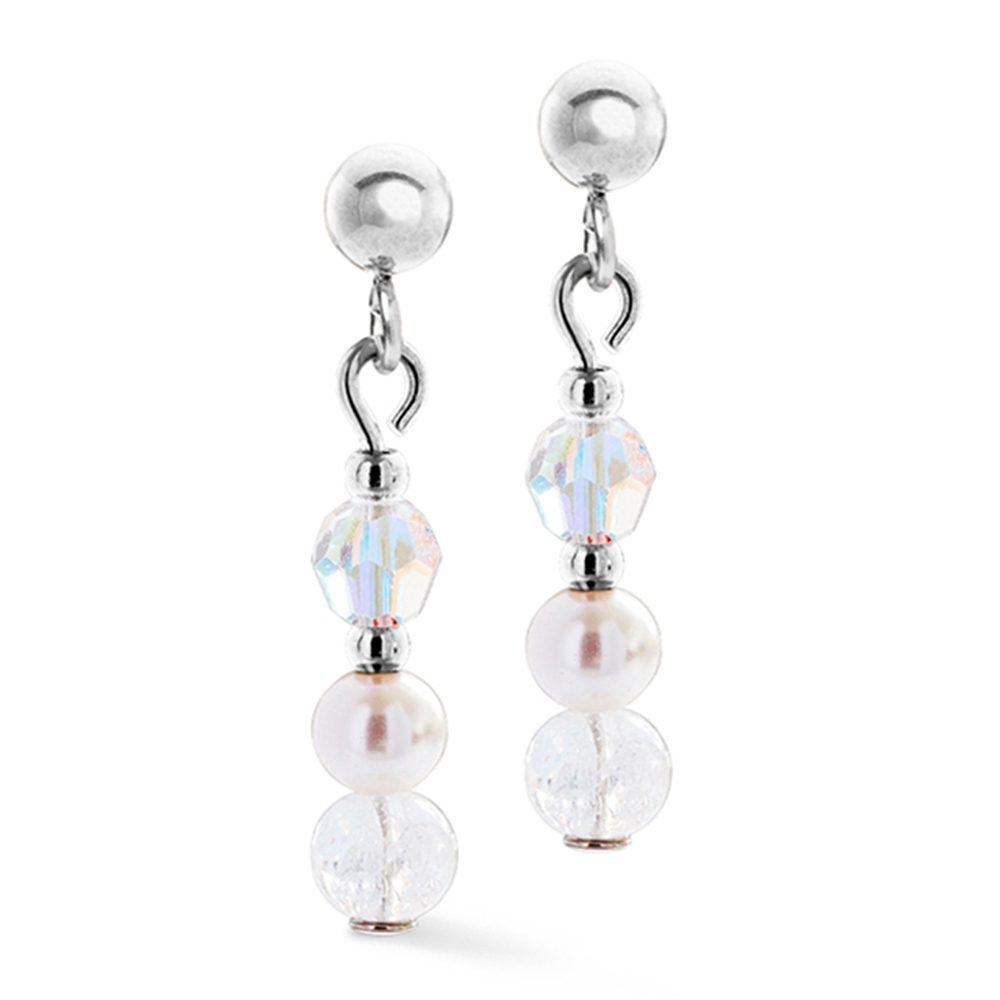 Серьги White-Silver Coeur de Lion 4245/21-1417