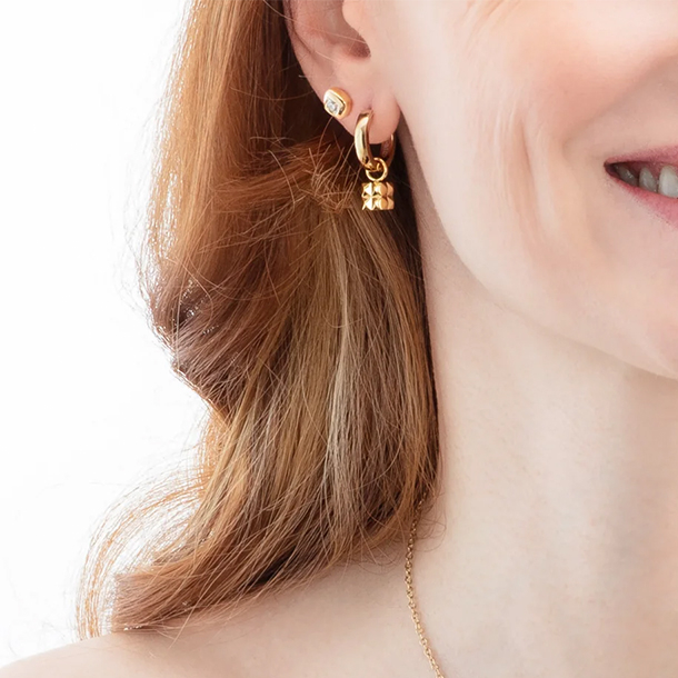 Серьги Crystal-Gold Coeur de Lion 2056/21-1816