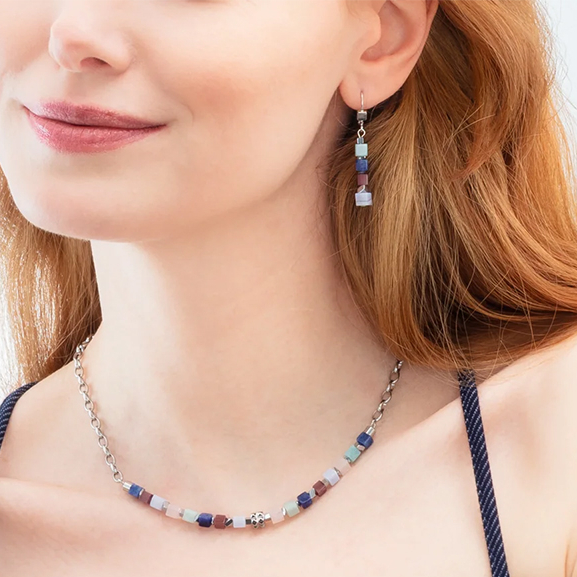 Серьги Multicolour Art Nouveau Coeur de Lion 3024/20-1578