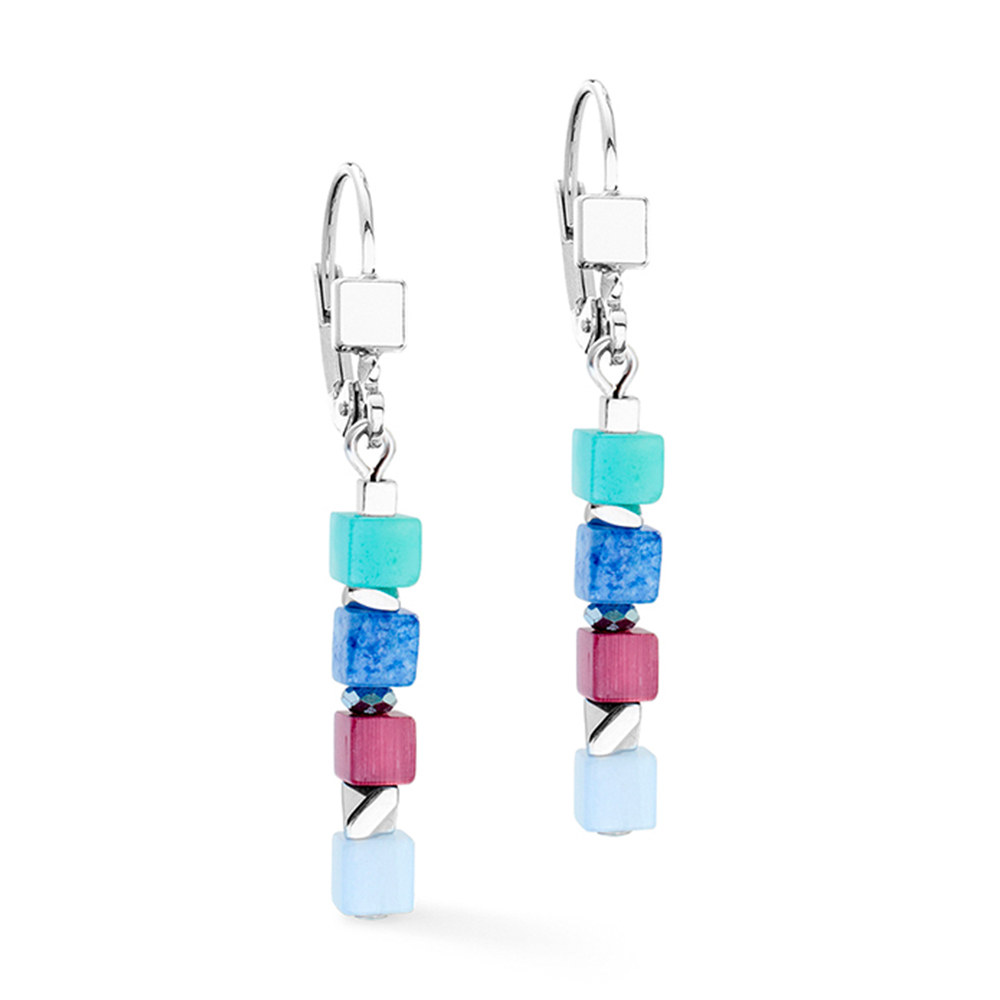 Серьги Multicolour Art Nouveau Coeur de Lion 3024/20-1578