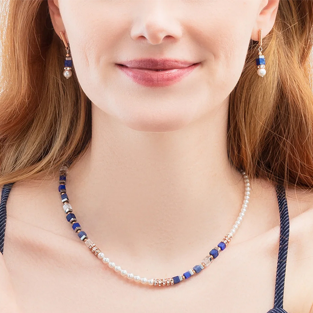 Серьги Blue Rose Gold Coeur de Lion 4354/21-0759