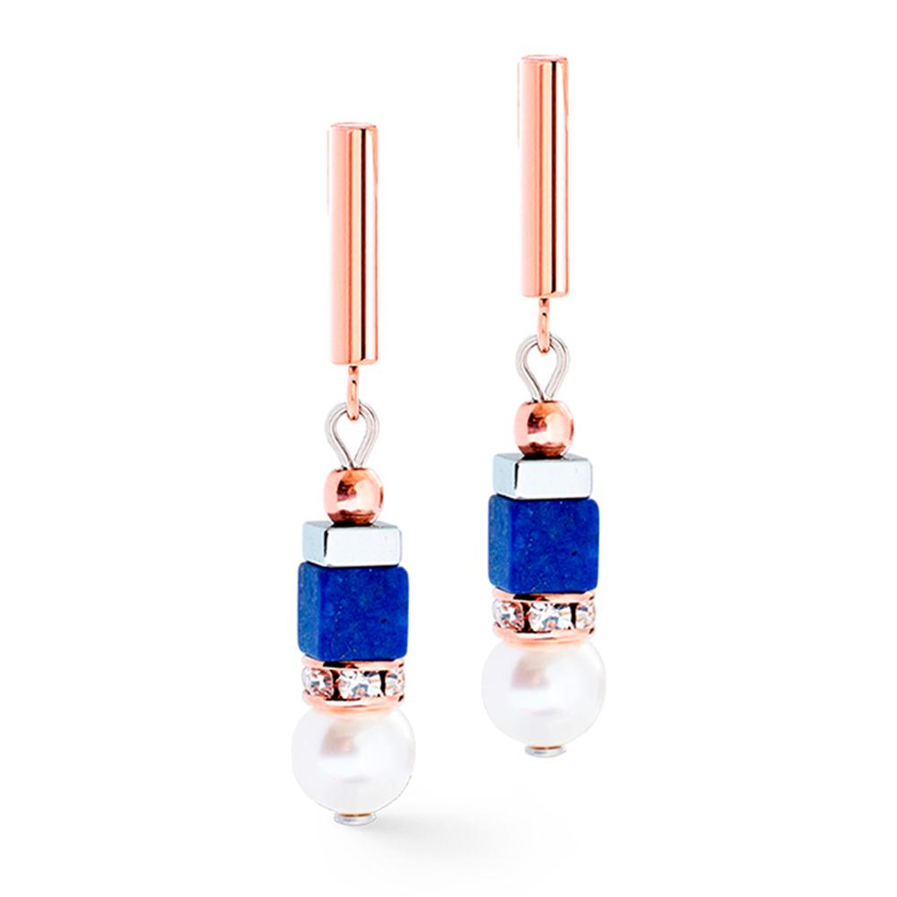 Серьги Blue Rose Gold Coeur de Lion 4354/21-0759