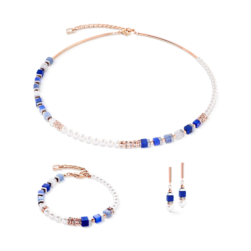 Колье Blue Rose Gold Coeur de Lion 4354/10-0759