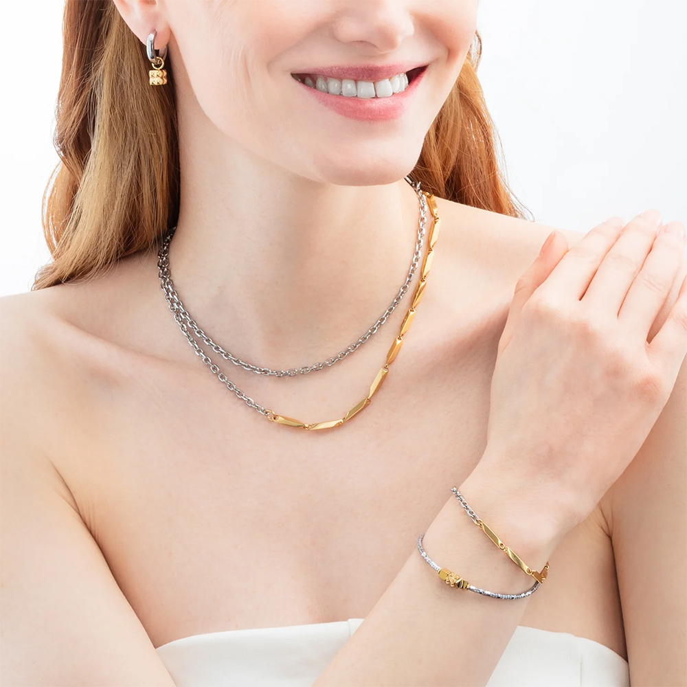 Колье Gold-Silver Coeur de Lion 0804/10-1617