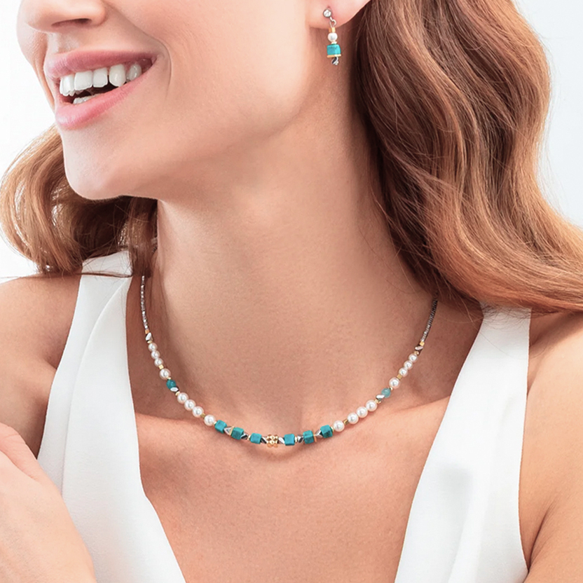 Колье Turquoise Coeur de Lion 4314/10-0600