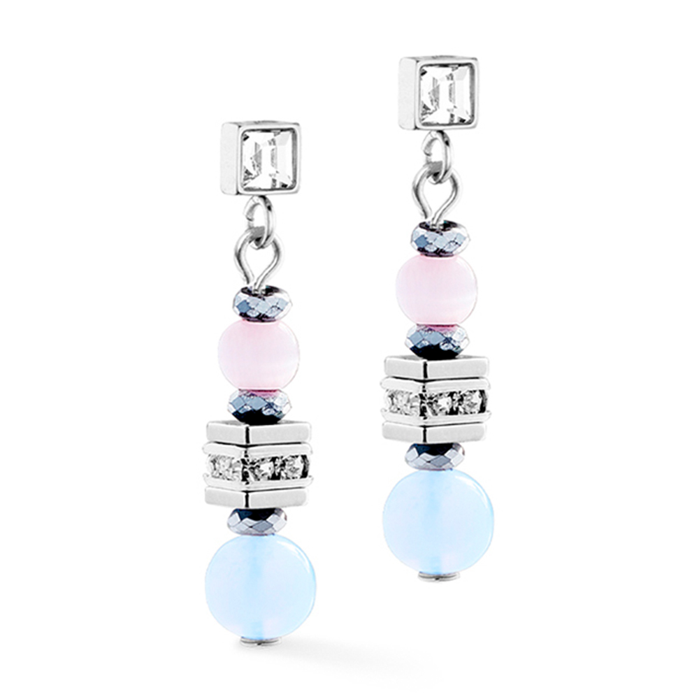 Серьги Pastell-Silver Coeur de Lion 3023/21-1039