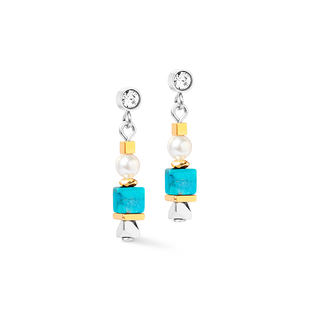 Серьги Turquoise Coeur de Lion 4314/21-0600