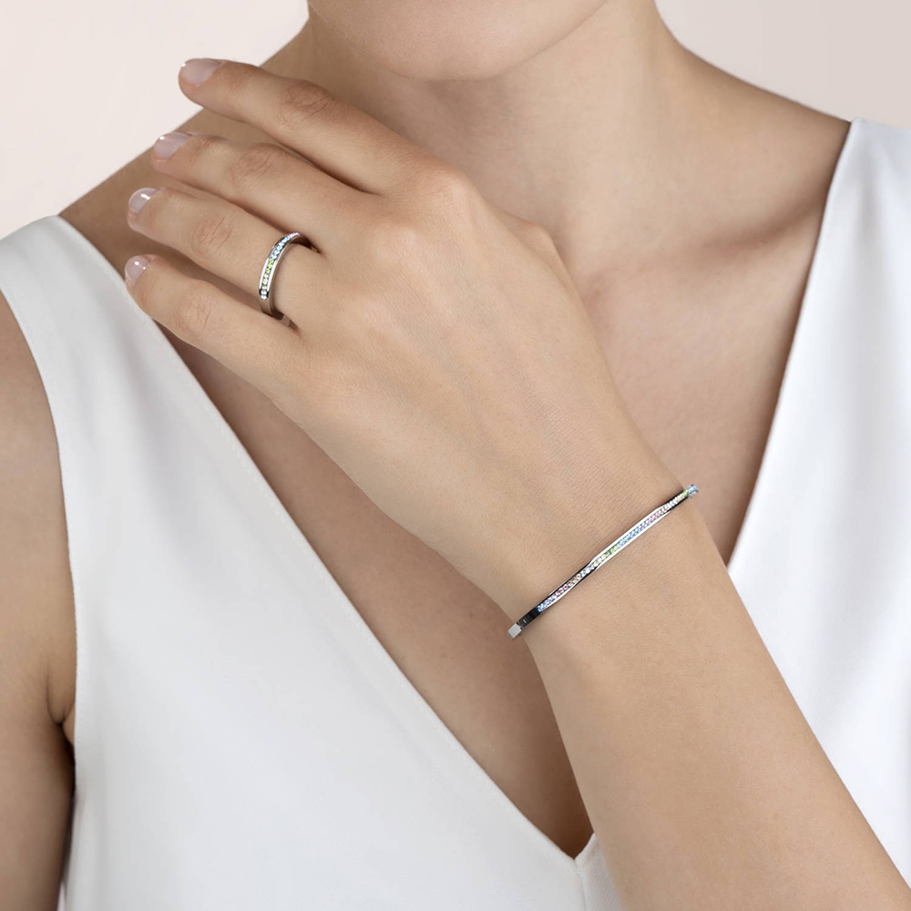 Браслет Crystal-Silver 19 см Coeur de Lion 0127/37-1817