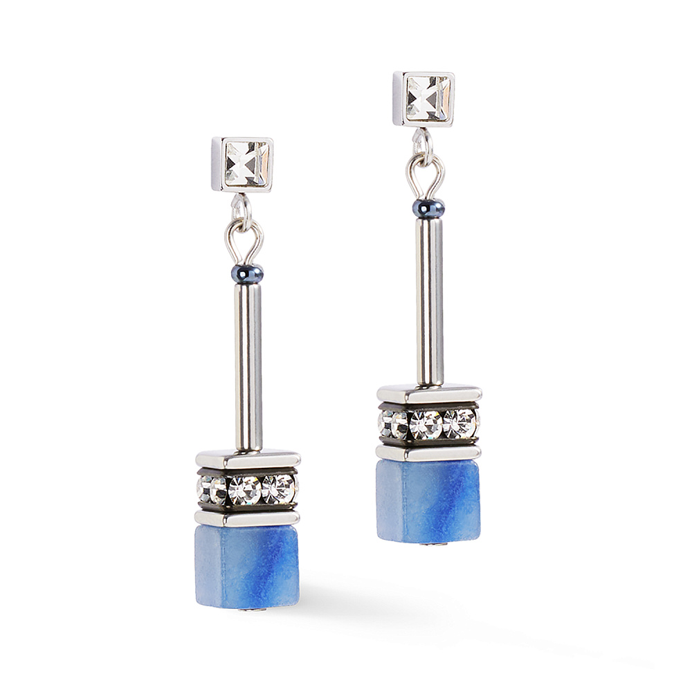 Серьги Blue-Silver Coeur de Lion 3035/21-0717