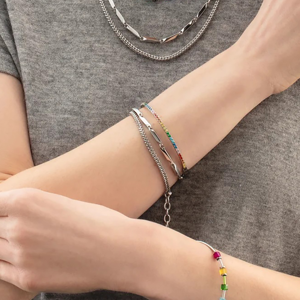 Браслет Multicolour Silver Coeur de Lion 0146/32-1517 17