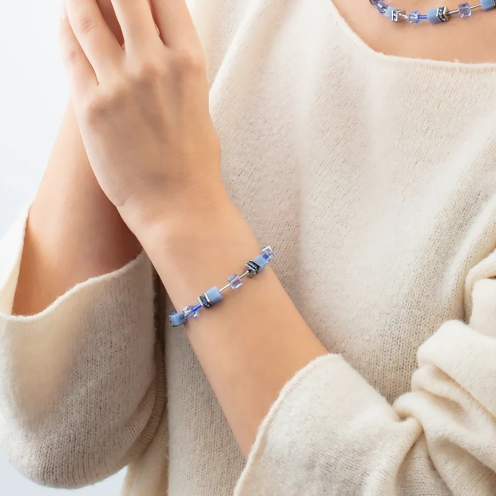 Браслет Blue-Silver Coeur de Lion 4020/30-0717
