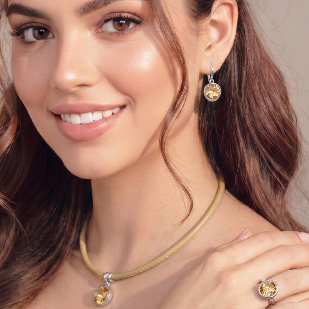 Серьги Light Topaz Shimmer A1902.17 BR/S