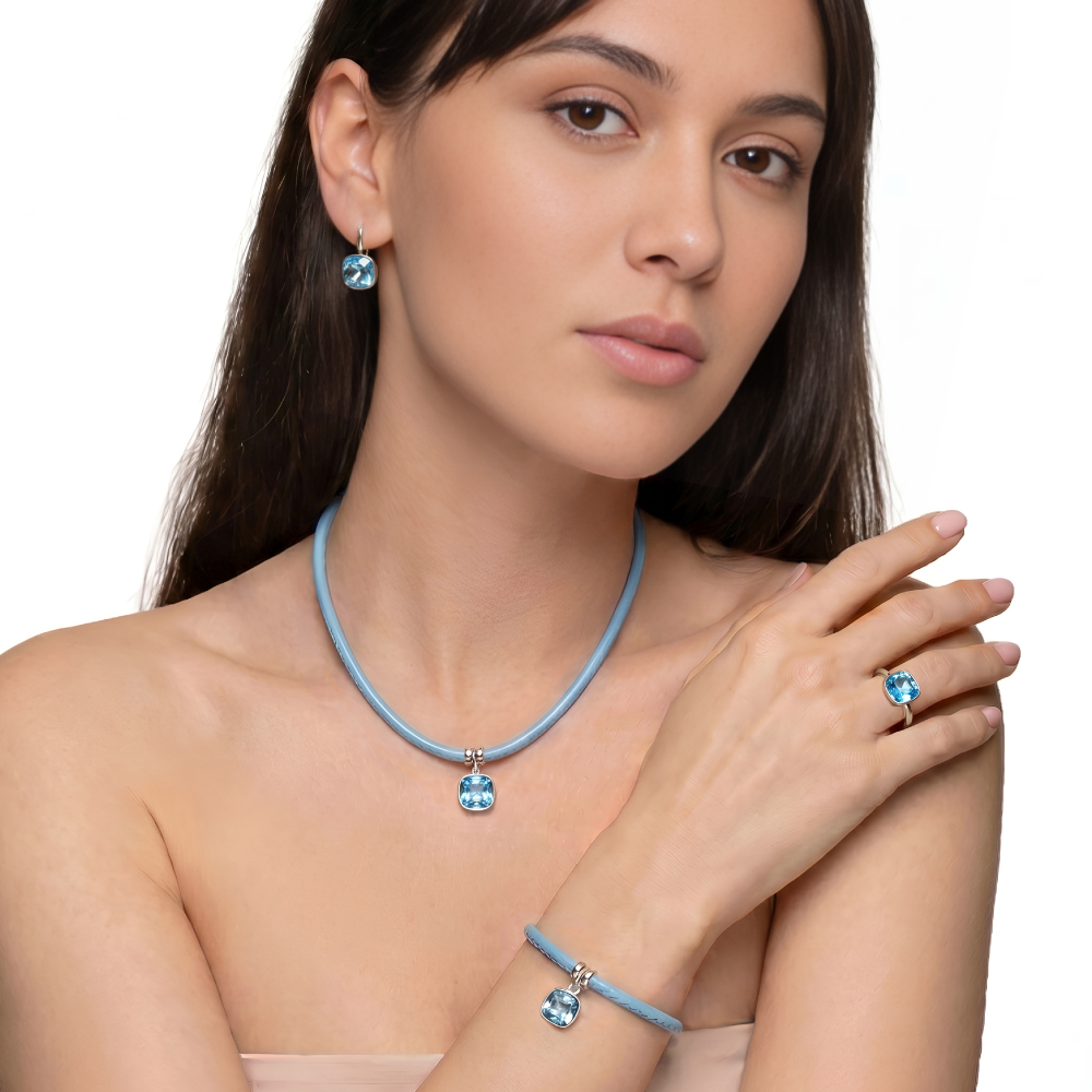 Серьги Aquamarine  A2506.M22 BL/S