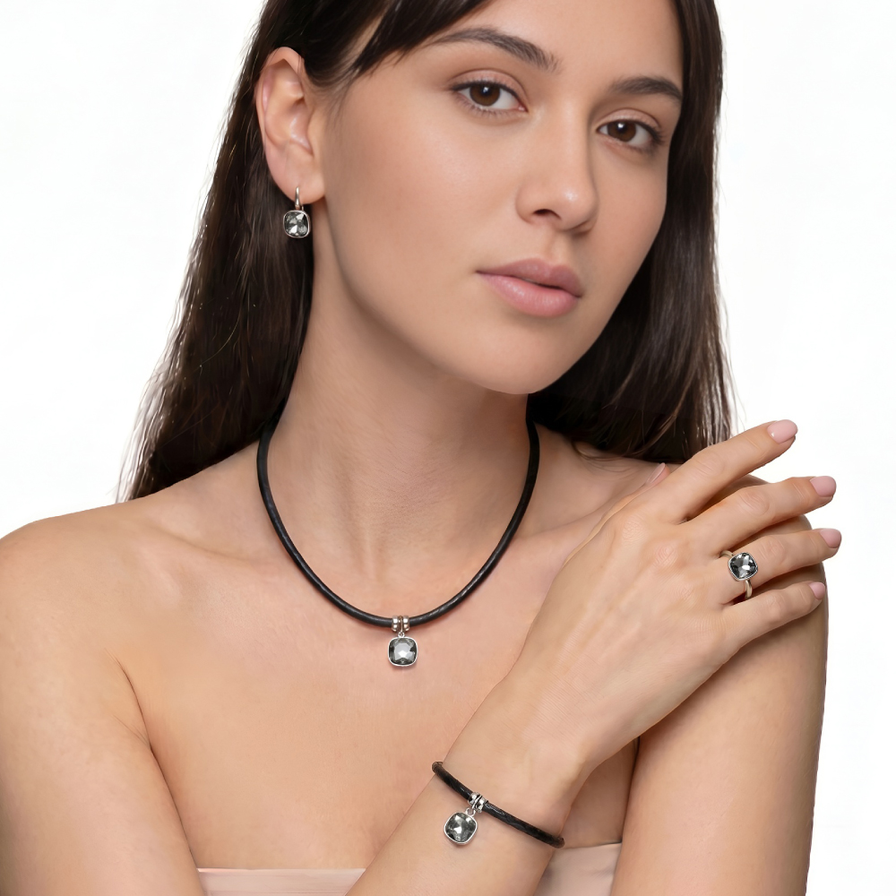 Серьги Dark Grey Ignite  A2506.8 BW/S