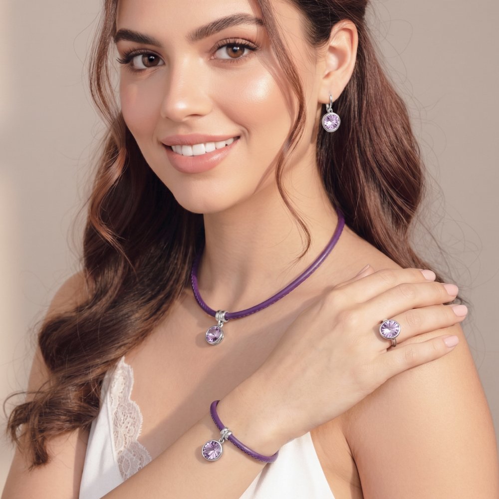 Серьги Light Amethyst  A1902.14 V/S