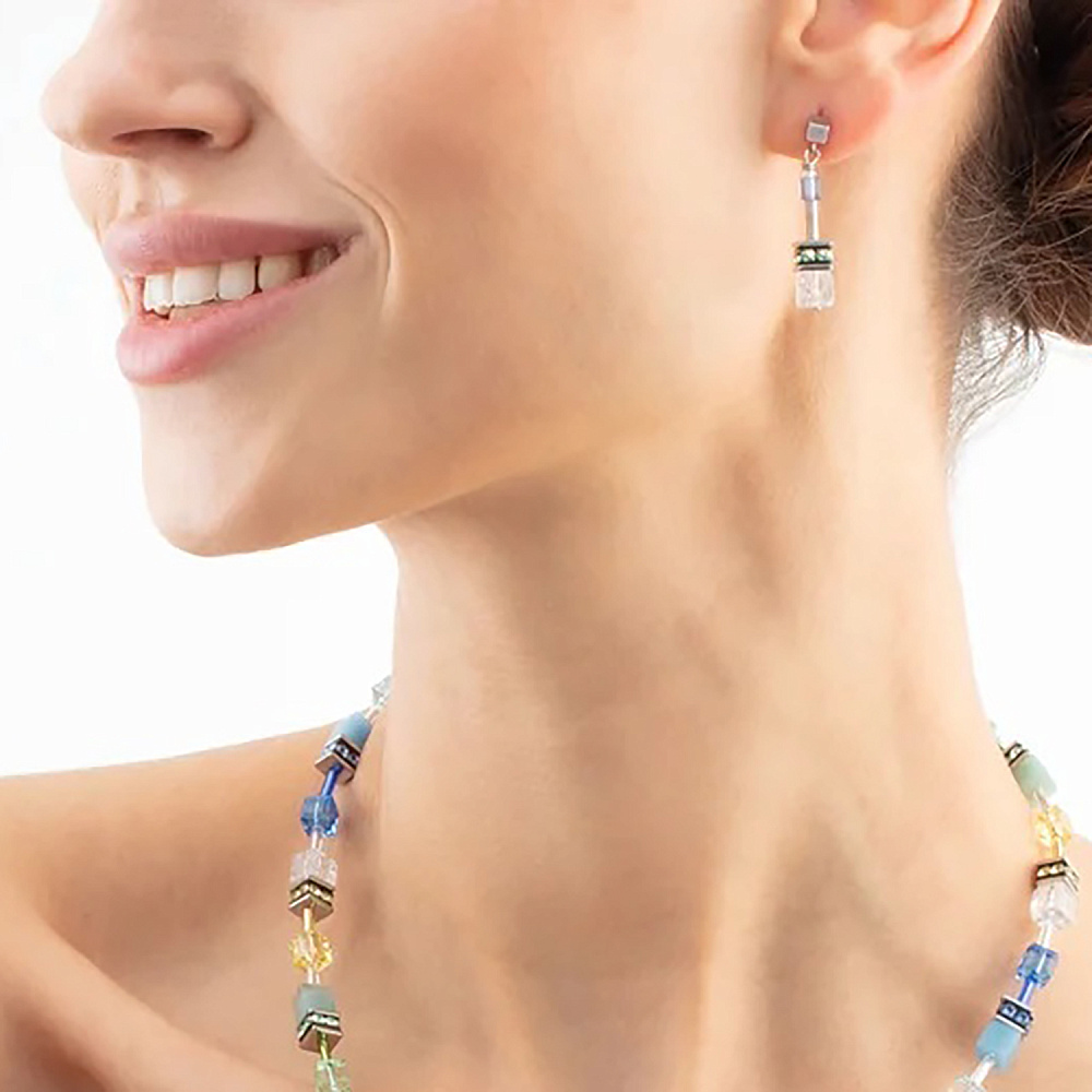 Серьги Aqua-Green Coeur de Lion 4905/21-2005