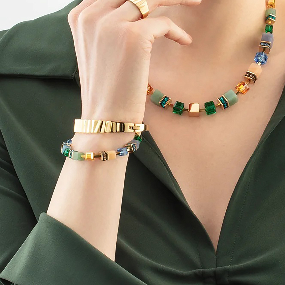 Браслет Green-Blue-Peach Coeur de Lion 3039/30-0551