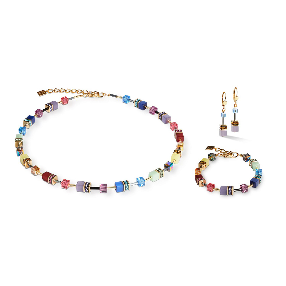 Серьги Multicolour Gold Coeur de Lion 2838/20-1516