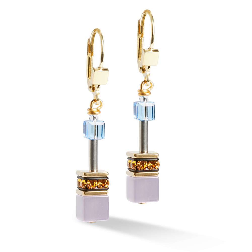 Серьги Multicolour Gold Coeur de Lion 2838/20-1516