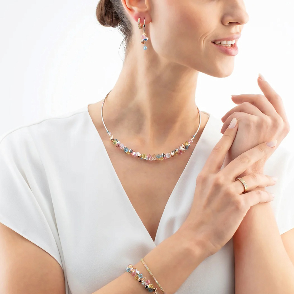 Колье Multicolour Pastel 1 Coeur de Lion 2038/10-1522