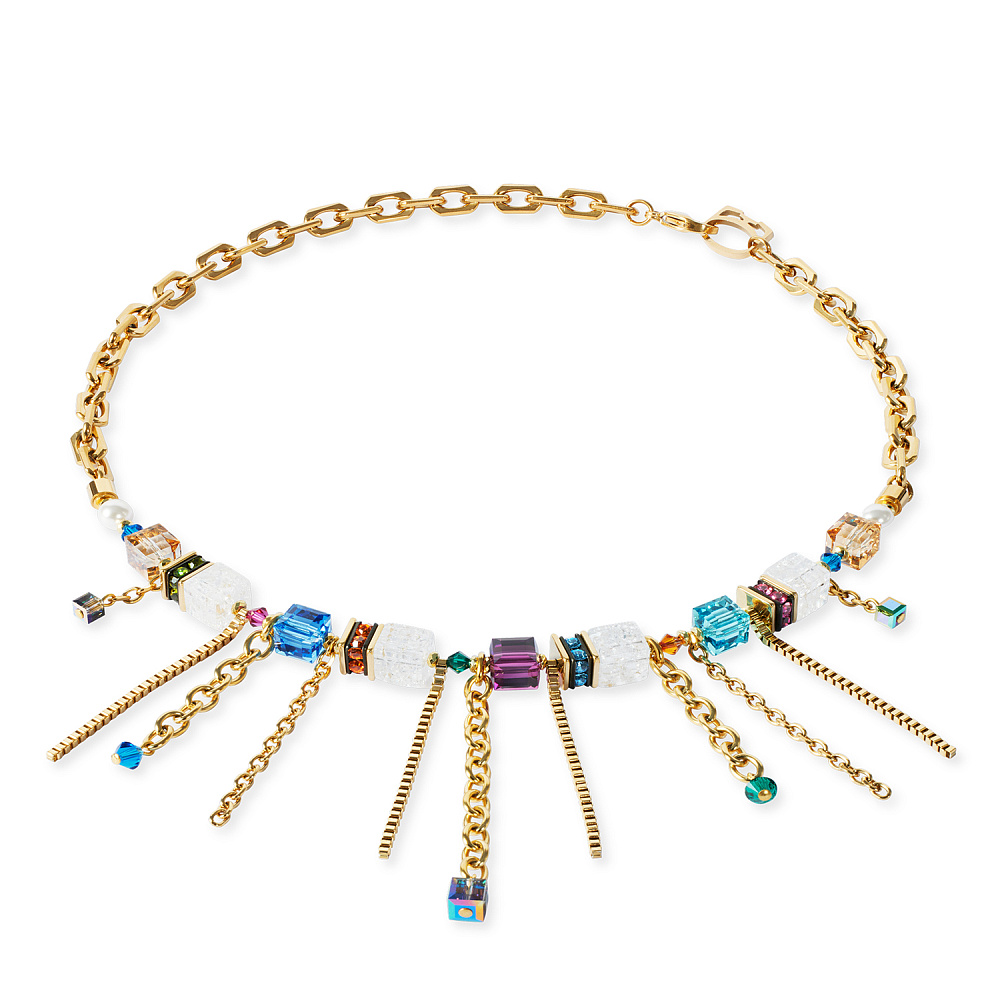 Колье Multicolour Gold Coeur de Lion 3020/10-1516