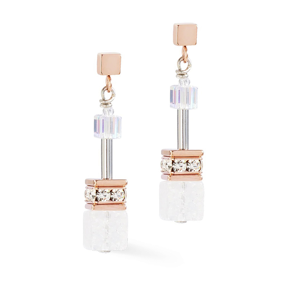 Серьги White-Rose Gold Coeur de Lion 3018/21-1425