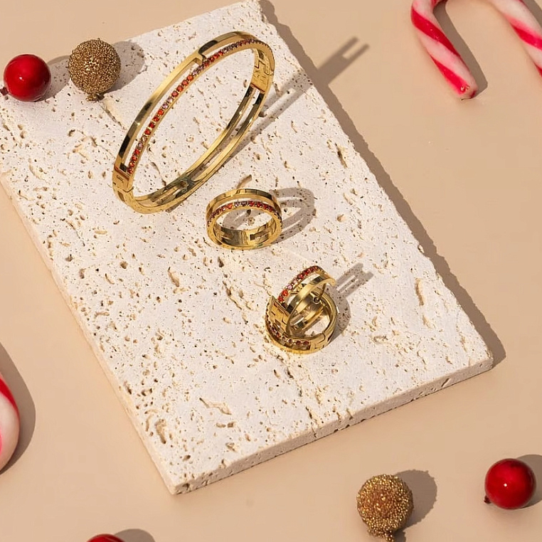 Серьги Red-Gold Coeur de Lion 0136/21-0316
