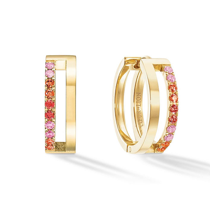 Серьги Red-Gold Coeur de Lion 0136/21-0316
