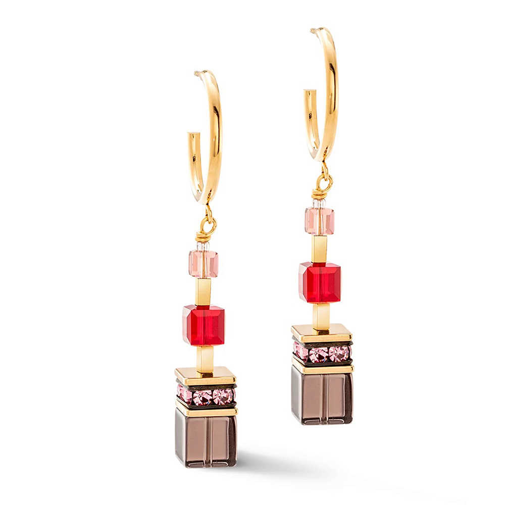 Серьги Red-Gold Coeur de Lion 3039/21-0316