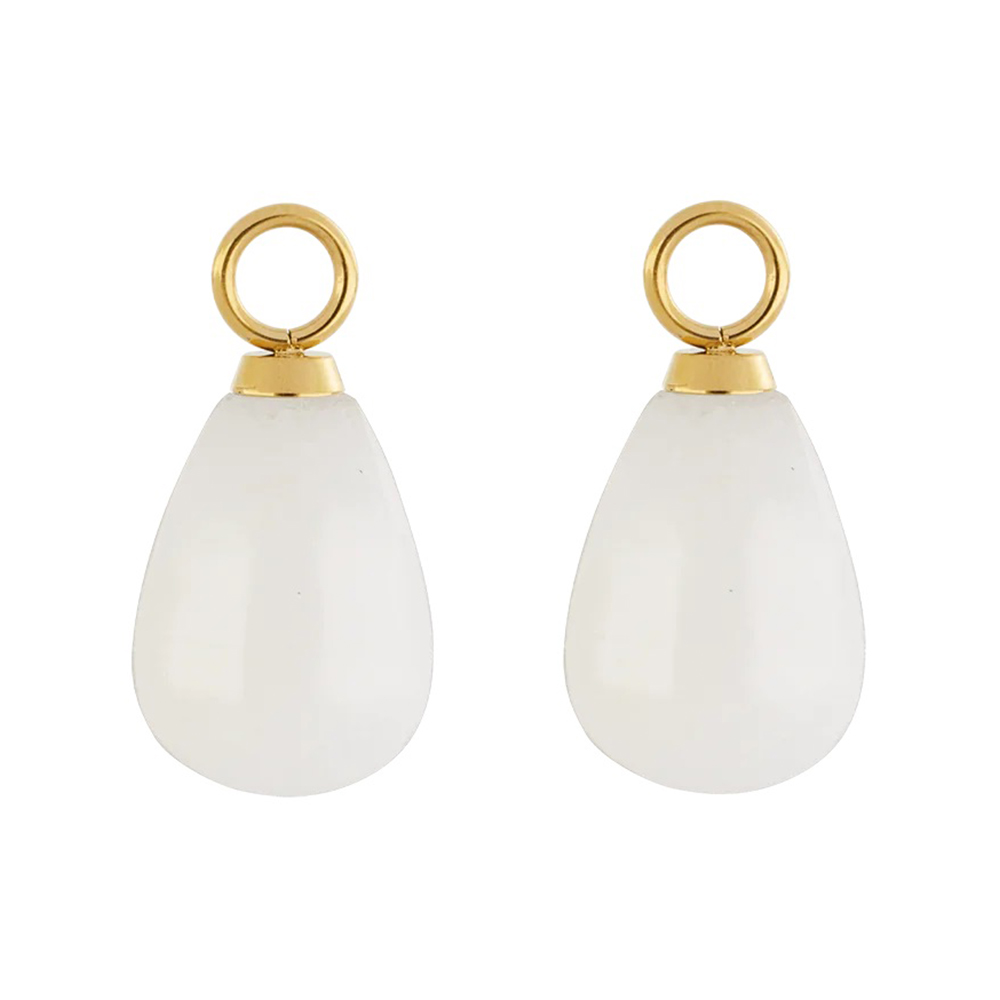 Шармы на серьги Gold-White 0050/44-1416