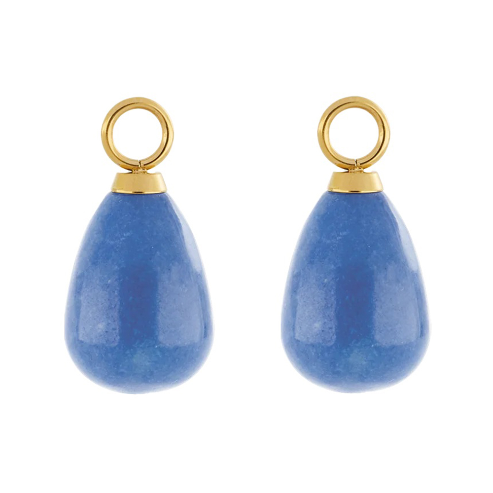 Шармы на серьги Gold-Blue 0050/44-0716