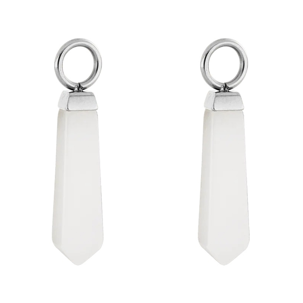 Шармы на серьги Silver-White  0051/44-1417