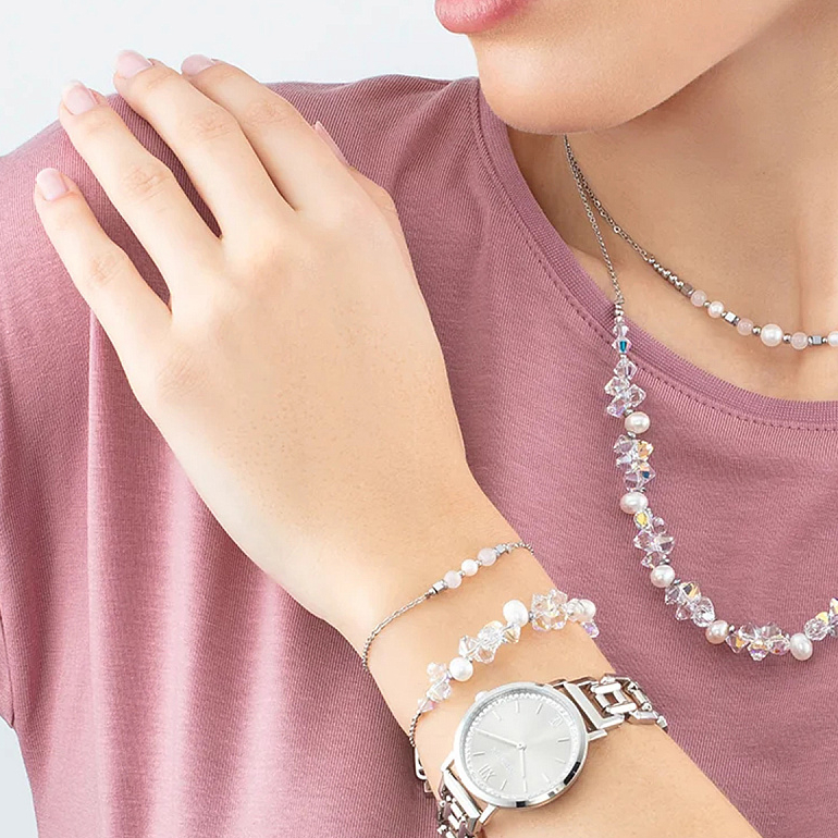 Браслет White-Silver Coeur de Lion 1124/30-1417