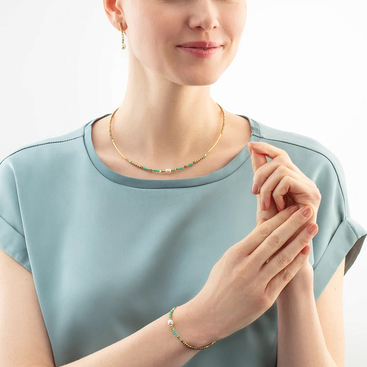 Колье Mint Green Coeur de Lion 4358/10-0522