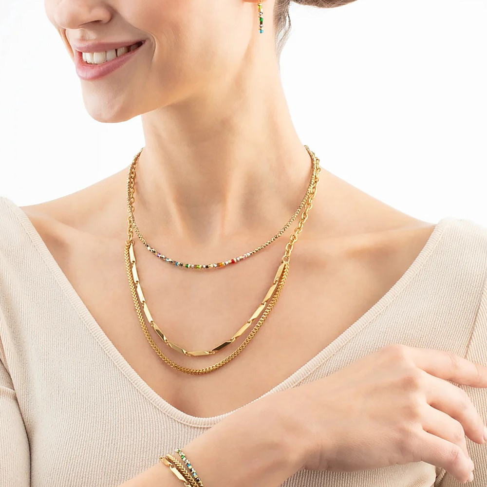 Колье Multicolour Gold Coeur de Lion 4359/10-1516
