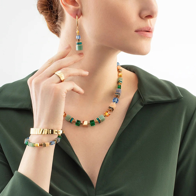 Колье Green Coeur de Lion 2800/10-0500
