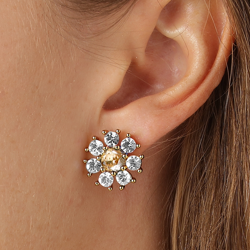 Серьги AUDE SG GOLDEN / CRYSTAL 430070