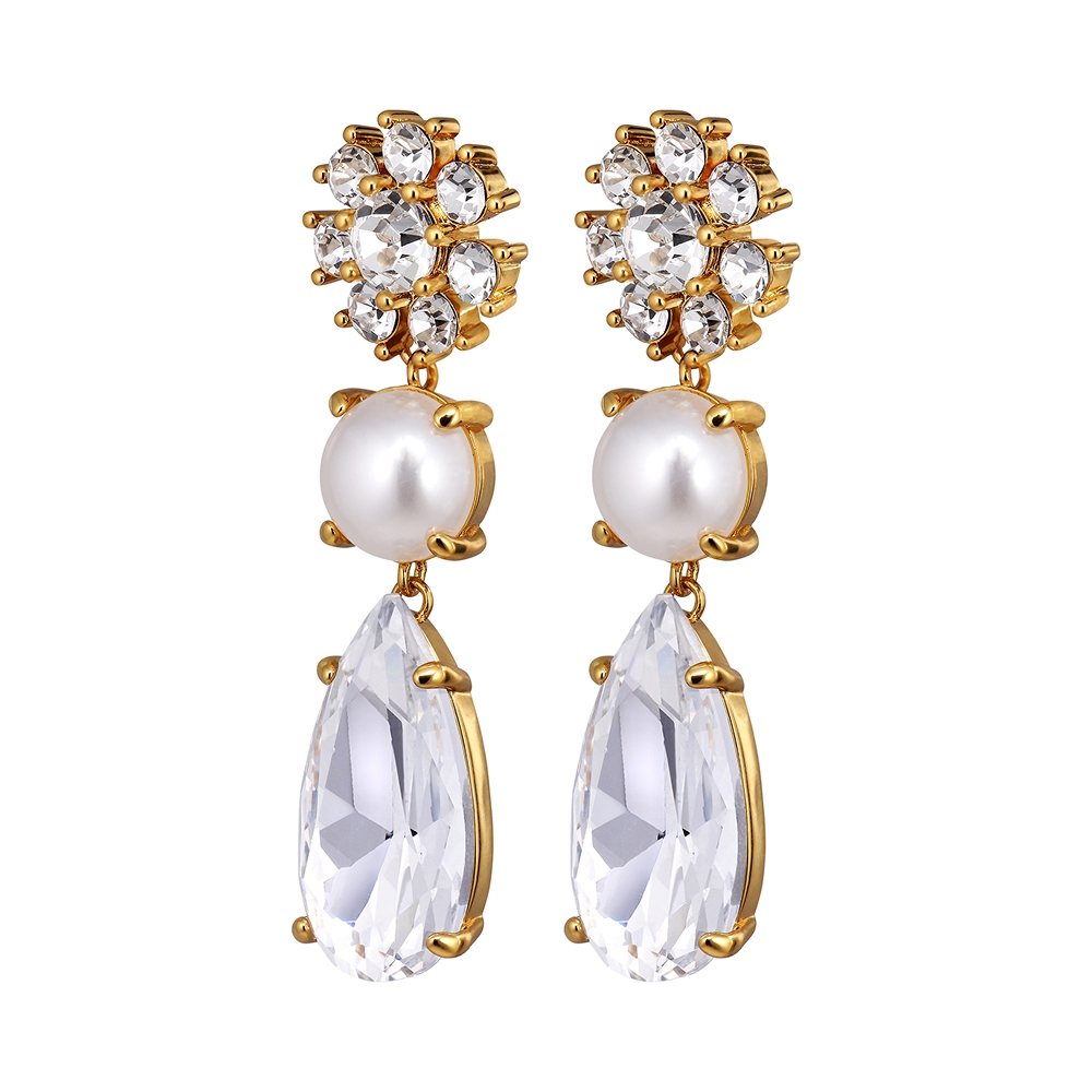 Серьги MISIA SG CRYSTAL/WHITE PEARL Dyrberg Kern 460515
