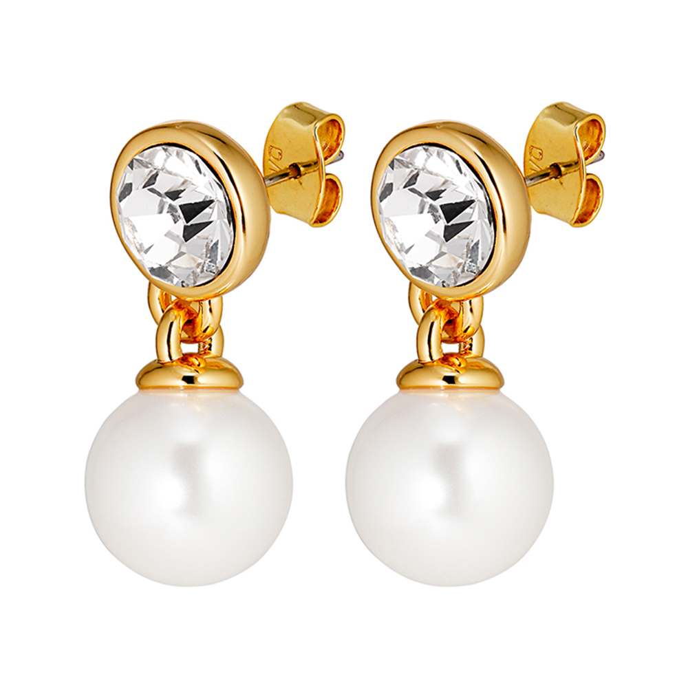 Серьги NAOMI SG CRYSTAL / WHITE PEARL Dyrberg Kern 470122